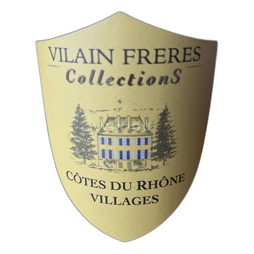 Vin Rouge sec CollectionS Vilain Frères 2023 France Vallée du Rhône Côtes-du-rhône-villages AOC
