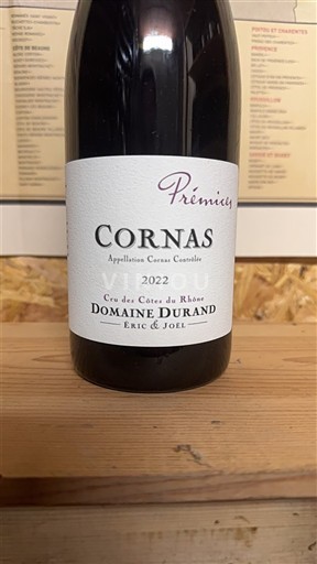 Vin Rouge sec Prémices Domaine Durand 2022 France Vallée du Rhône Cornas AOC