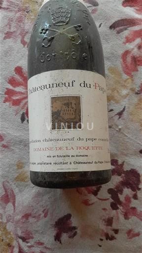 Vallée du Rhône Châteauneuf-du-pape Domaine de La Roquette 1982