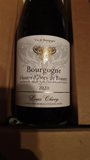 Bourgogne Hautes Côtes de Beaune Louis Chavy 2020