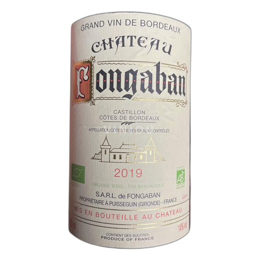 Bordeaux Côtes-de-Bordeaux Château Fongaban 2019