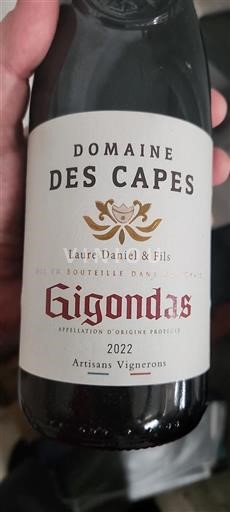 Rhône Valley Gigondas Domaine des Capes 2022