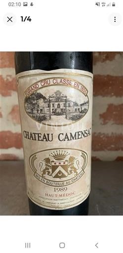 Burdeos Haut-Médoc Château Camensac 1989
