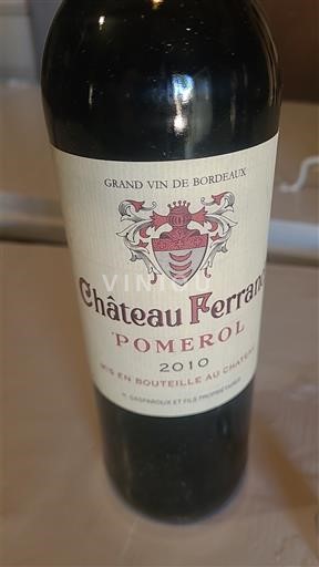 Bordeaux Pomerol Château Ferrand 2010