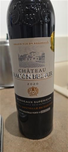 Bordeaux Bordeaux Supérieur Château Ragon Bel-Air 2020
