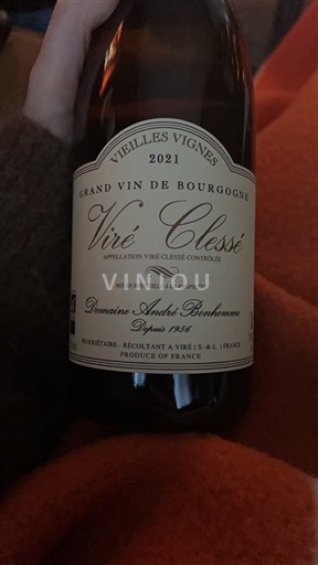 Burgundija Viré-clessé Domaine André Bonhomme Vieilles vignes 2021
