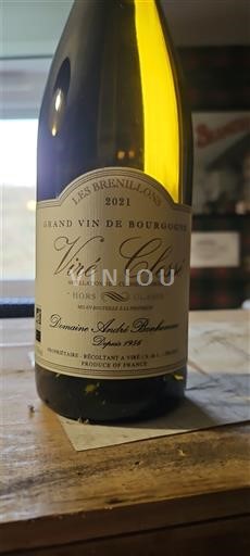 Bourgogne Viré-clessé Domaine André Bonhomme Les Brenillons 2021