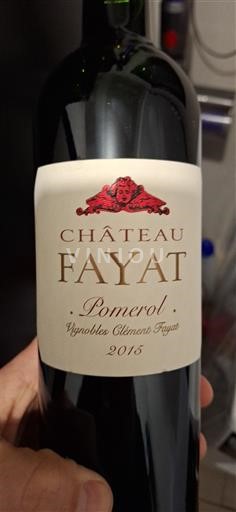 Vin Rouge sec Château Fayat 2015 France Bordeaux Pomerol AOC
