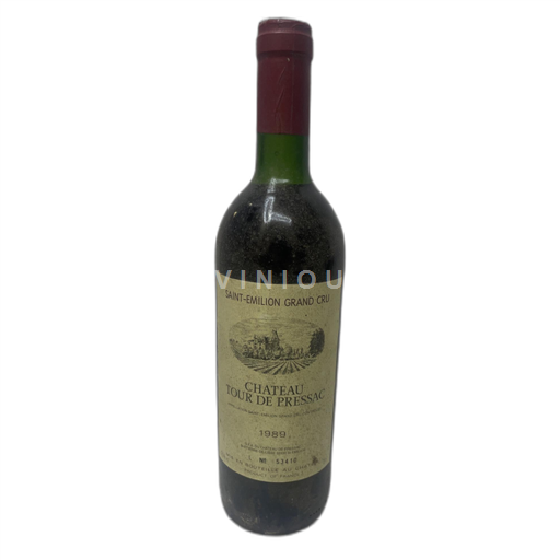 Bordeaux Saint-Émilion Grand Cru Château Tour de Pressac 1989