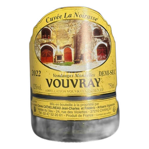 Vallée de la Loire Vouvray Caves Cathelineau La Noirasse 2022