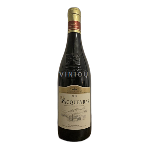 Vallée du Rhône Vacqueyras Club des sommeliers  2021
