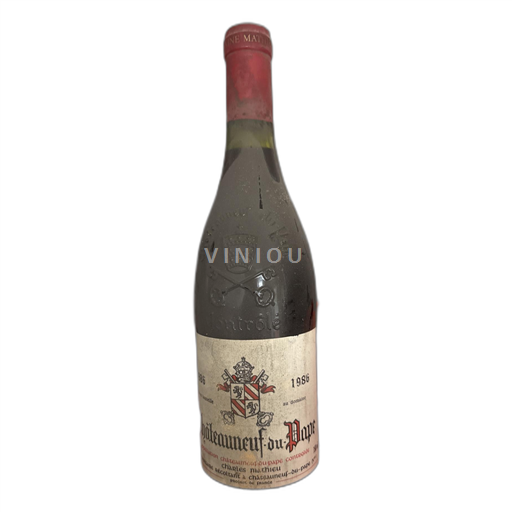 Vallée du Rhône Châteauneuf-du-pape Charles Mathieu 1986