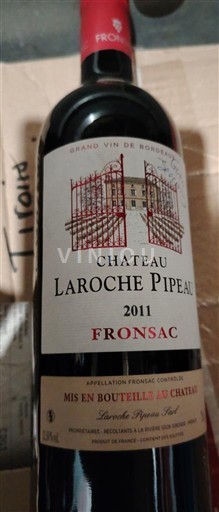 Bordeaux Fronsac Chateau Laroche Pipeau 2011
