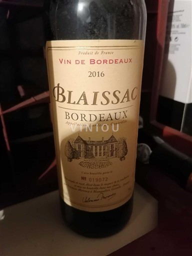 Burdeos Bordeaux Blaissac 2016