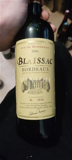 Bordeaux Blaissac 2016