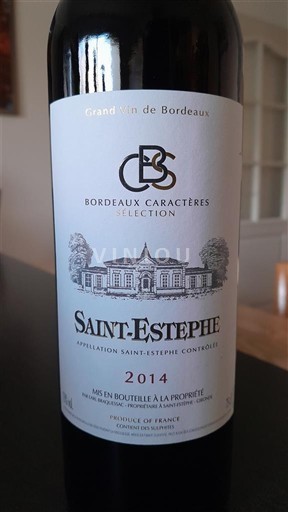 Bordeaux Saint-Estèphe Bordeaux Caractères Sélection 2014