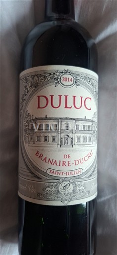 Bordeaux Saint-Julien château branaire ducru Duluc 2014