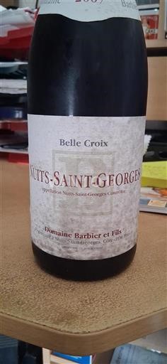 Burgundija Nuits-Saint-Georges domaine barbier et fils Belle croix 2007