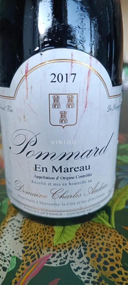 Borgoña Pommard Domaine Charles Audoin En Mareau 2017