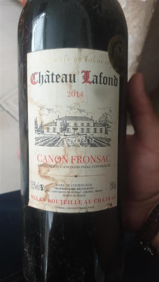 Bordeaux Canon-Fronsac Château Lafond 2014