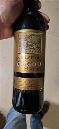 Bordeaux Médoc Les Larmes de Bellevue 2016