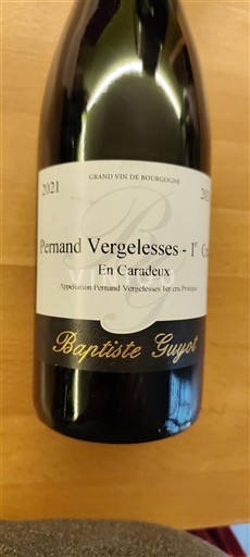 Burgund Pernand-Vergelesses Premier Cru Baptiste Guyot En Caradeux 2021