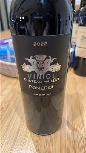 Bordeaux Pomerol Château Maillet 2022