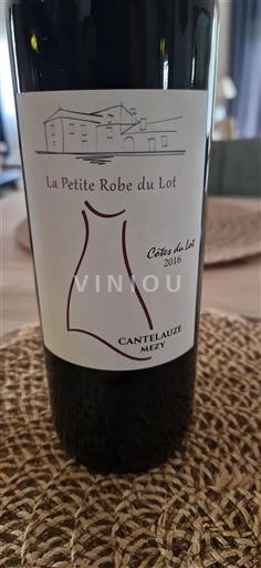 Zuidwest-Frankrijk Côtes du Lot Cantelauze Mezy La Petite Robe du Lot 2016