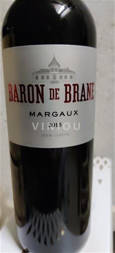 Bordeaux Margaux Baron de Brane 2015