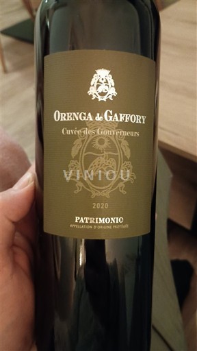 Corsica Patrimonio Orenga de Gaffory des Gouverneurs 2020