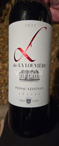 Bordeaux Pessac-Léognan La Louvière L de La Louvière 2022