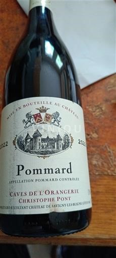 Bourgogne Pommard Premier Cru Caves de l'Orangerie 2022