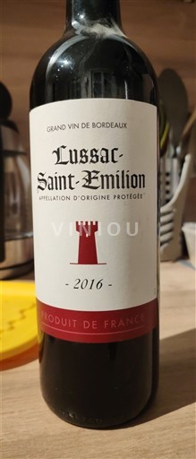 Bordeaux Lussac-Saint-Émilion Leroy chevalier  2016