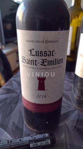 Bordeaux Lussac-saint-émilion Leroy chevalier  2016