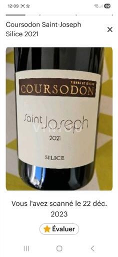 Valle del Ródano Saint-Joseph Domaine Coursodon Silice 2021