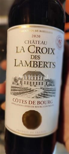 Burdeos Côtes-de-bourg Château La Croix des Lamberts 2020
