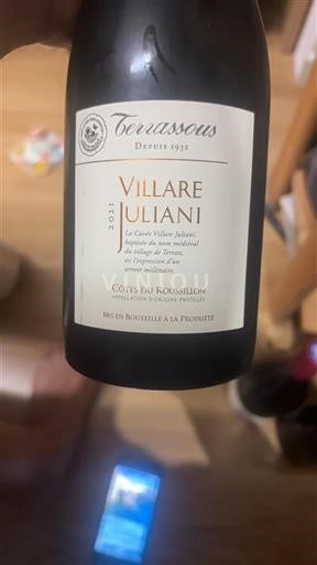 Roussillon Côtes-du-roussillon Terrassous Villare Juliani 2021
