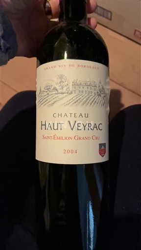 Бордо Сент-Емільйон Гран Крю Château Haut Veyrac 2004