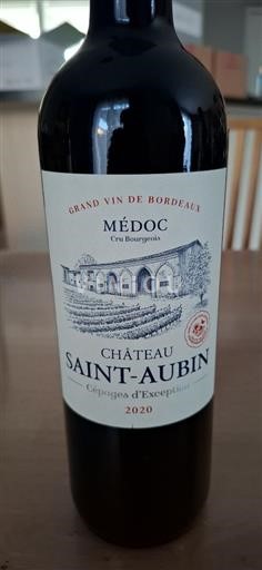 Bordeaux Médoc Château Saint-Aubin 2020
