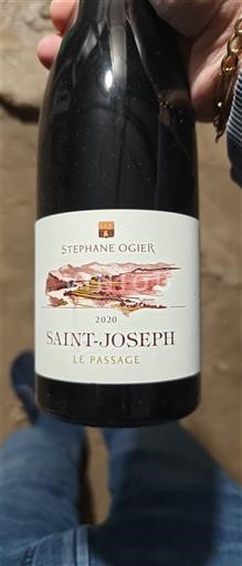 Vin Rouge sec Le Passage Stephane Ogier 2020 Francë Lugina e Ronës Shën Jozefi AOC