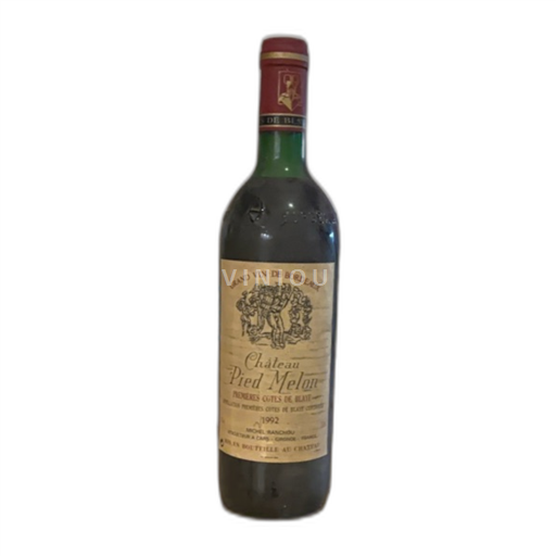 Bordeaux Ospecificerad Château Pied Melon 1992
