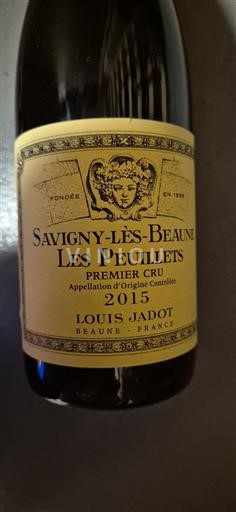 Bourgogne Savigny-lès-Beaune Premier Cru LOUIS JADOT LES PEUILLETS 2015