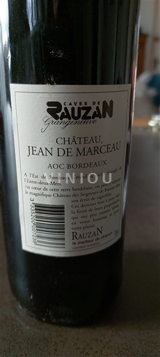 Bordeaux Château Jean de Marceau 2015