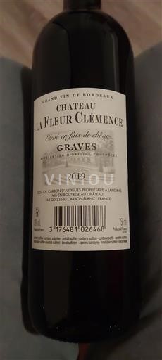Bordeaux Graves Château La Fleur Clémence 2019