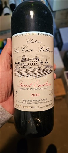 Bordeaux Saint-Émilion Château la Caze Bellevue 2010