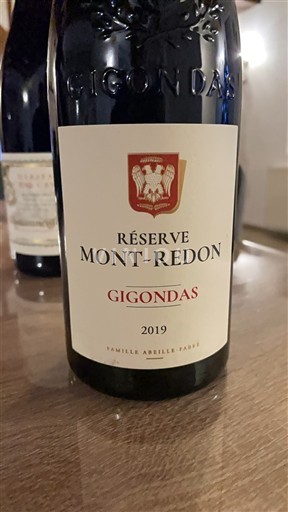 Rhônen laakso Gigondas Mont-Redon Réserve 2019