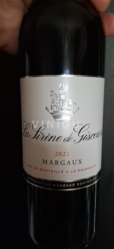 Bordéus Margaux La Sirène de Giscours 2021