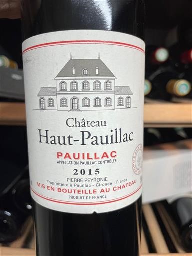 Bordeaux Pauillac Chateau Haut-Pauillac 2015