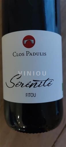 Languedoc Fitou Clos Padulis Sérénité Ei vuosikertaa