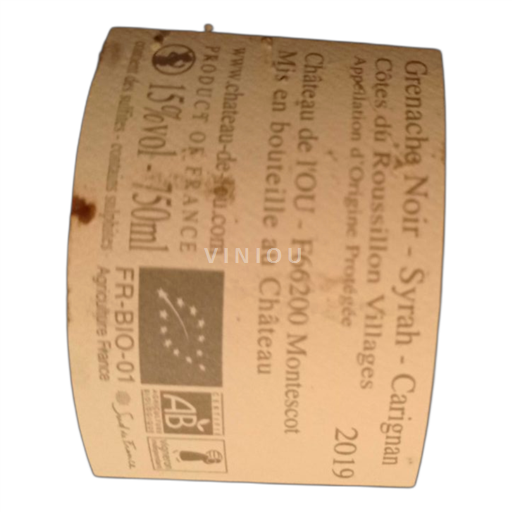 Roussillon Côtes du Roussillon Villages Chateau de L'Ou Compartir 2019